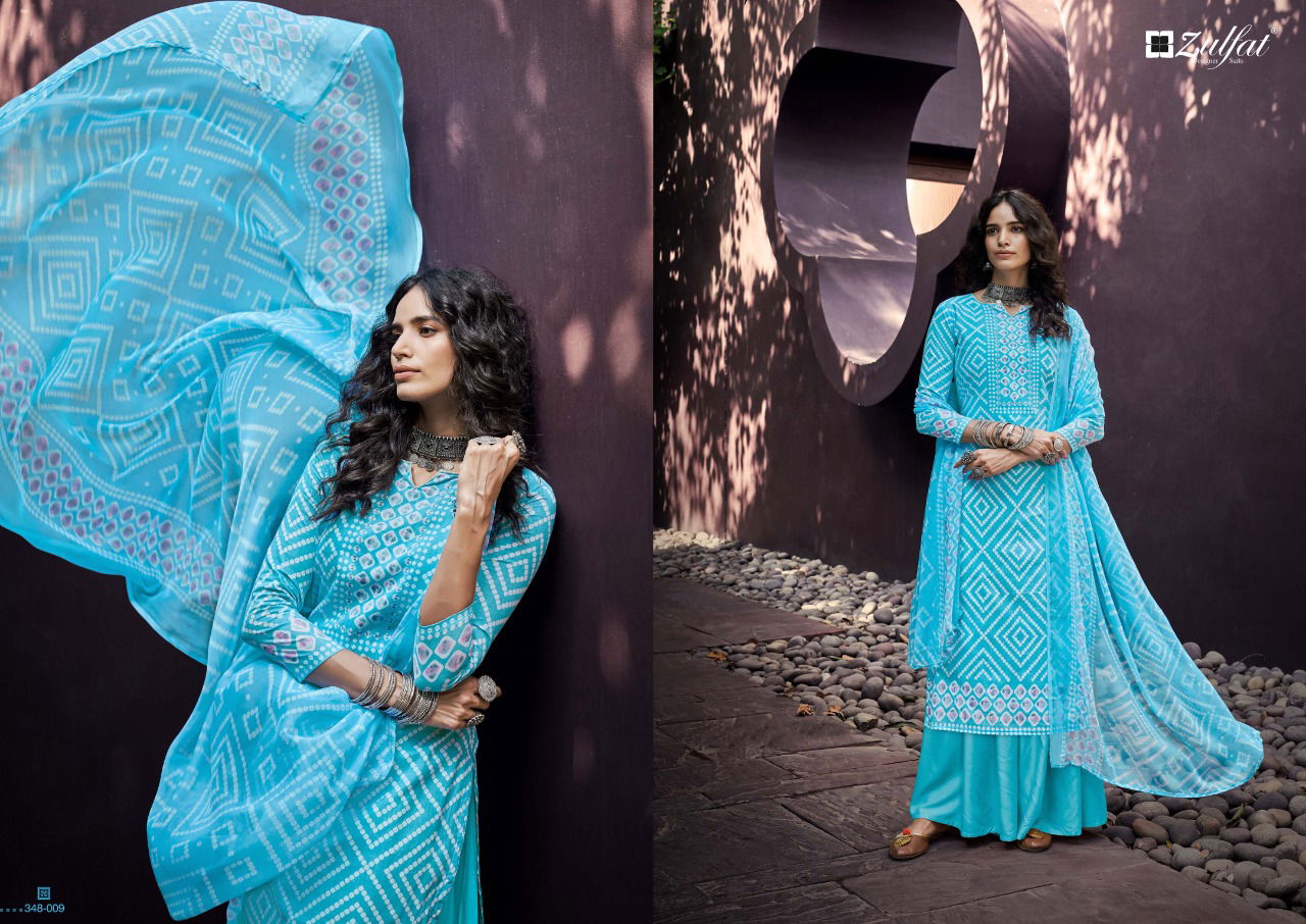 Zulfat Summer Queen Latest Fancy Designer Festive Wear Pure Cotton Digital Printed Dress Material 